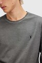 Βαμβακερή μπλούζα με μακριά μανίκια AllSaints CASA LS CREW M011JB μαύρο AW24