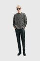 AllSaints sweter z domieszką wełny ZAP CREW M072KB