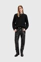 Sveter s prímesou vlny AllSaints HARLEN CREW M075KB
