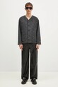 Жилетка с вълна Engineered Garments Knit Cardigan 24F1B030 сив