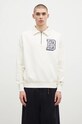 Billionaire Boys Club hanorac de bumbac College Quarter Zip print bej B24343