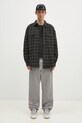 Хлопковая кофта Filson Waffle Knit Thermal Crew FMTEE0012 чёрный