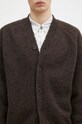 Universal Works woolen cardigan brown 31458.BROWN