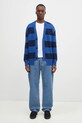 Kardigan No Problemo Striped Mohair Oversized Cardigan NP20025.02 plava
