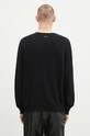 Oblečenie Vlnený sveter 032C Logo Cashmere Blend Sweater F24.URK.1571.000 čierna