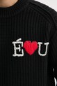 Études Studio pulover de lana H24MMKNI605 negru