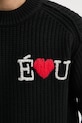 Études Studio pulover de lana H24MMKNI605 negru
