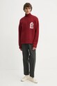 Études Studio pulover de lana H24MMKNI610 burgundia AW24
