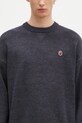 Vlnený sveter A Bathing Ape One Point sivá 1K80120305