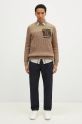 Вовняний светр Baracuta Barbour x Baracut Miller Knit BRMAG0191 бежевий