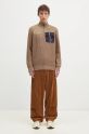 Baracuta woolen jumper Barbour x Baracut Miller Half Zip Knit BRMAG0192 beige