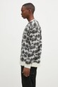 Vlněný svetr Needles Mohair Cardigan PU312 bílá AW24