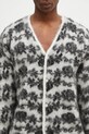 Vlněný svetr Needles Mohair Cardigan bílá PU312
