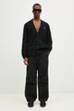 Шерстяной кардиган Maison Kitsuné Bold Fox Head Patch NM00506KT1006 чёрный