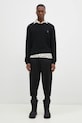Vlněný svetr Maison Kitsuné Bold Fox Head Patch NM00805KT1006 černá