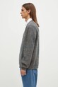 Vlněný svetr Maison Kitsuné Maison Kitsune Handwriting LM00814KT1063 modrá AW24