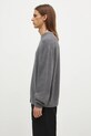 Шерстяной свитер Maison Kitsuné Bold Fox Head Patch LM00818KT1093 серый AW24