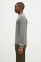 Maison Kitsuné woolen jumper Dressed Fox Intarsia NM00809KH0002 gray AW24