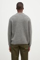 Clothing Maison Kitsuné woolen jumper Dressed Fox Intarsia NM00809KH0002 gray