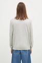 Clothing Maison Kitsuné woolen jumper Bold Fox Head Patch MM00815KT1036 gray