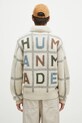 Îmbrăcăminte Human Made pulover de lana Animal Half-Zip Knit Sweater HM28CS015 bej