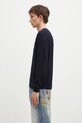 Human Made woolen jumper Heart Badge Knit HM28CS047 navy AW24