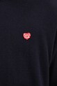 Human Made woolen jumper Heart Badge Knit navy HM28CS047