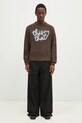 thisisneverthat pulover Heart Logo Knit Sweater TN243KKNPK11 maro