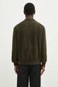 Odzież thisisneverthat sweter SCT-Logo Shaggy Knit Polo TN243KKNPK08 zielony
