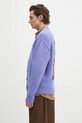 Wacko Maria cardigan din lână x Keith Haring KH.WM.KN04 violet AW24