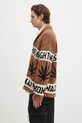 Vuneni kardigan Wacko Maria Hightimes HIGHTIMES.WM.KN04 smeđa AW24