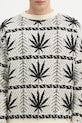 Wacko Maria woolen jumper Hightimes beige HIGHTIMES.WM.KN05