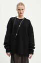 Heliot Emil pulover din amestec de lana HE.M.07.069 negru AW24