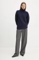 A.P.C. sweter wełniany pull walter granatowy WVBDJ.M23248