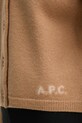 Шерстяной кардиган A.P.C. cardigan mila WVBDK.F22301 коричневый