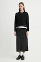 A.P.C. cardigan din lana cardigan mila WVBDK.F22301 negru AW24