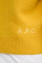 A.P.C. pulover de lana pull esther WVBDK.F23373 galben