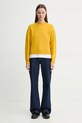 A.P.C. pulover de lana pull esther WVBDK.F23373 galben AW24
