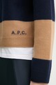 A.P.C. sweter wełniany pull penny WVBDL.F23370 granatowy