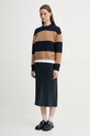 A.P.C. sweter wełniany pull penny WVBDL.F23370 granatowy AW24