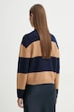 Odzież A.P.C. sweter wełniany pull penny WVBDL.F23370 granatowy