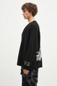 Y-3 cardigan din lână Graphic Knit Cardigan IW7485 negru AW24