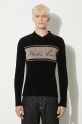 Светр Martine Rose Chenille V-Neck Jumper 946YA02008 чорний AW24