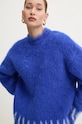 Îmbrăcăminte Sunnei pulover de lana RTWXKNW005 albastru