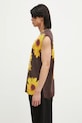 Шерстяной жилет JW Anderson Printed Vest KW1305.YN0008.685 коричневый AW24