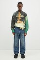 Vlněný svetr JW Anderson Printed Jumper KW1294.YN0373.540 zelená