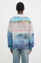 Oblečení Vlněný svetr JW Anderson Printed Jumper KW1294.YN0373.835 modrá