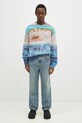 Вовняний светр JW Anderson Printed Jumper KW1294.YN0373.835 блакитний