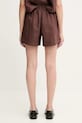 Oblečenie Ľanové šortky Samsoe Samsoe MAREN F23900001 hnedá