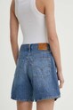 Îmbrăcăminte Levi's pantaloni scurti jeans HIGH BAGGY SHORT A9311 albastru